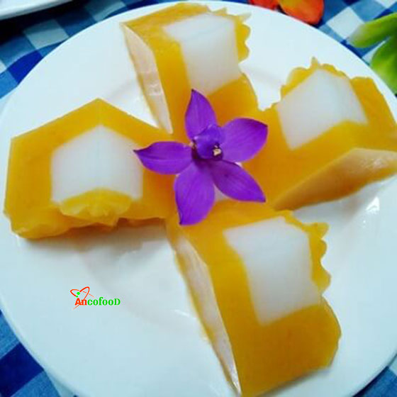 Mới lạ với món thạch rau câu bột bí đỏ thơm ngon