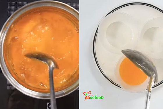 Tráng miệng cùng thạch rau câu bột cà rốt thơm ngon
