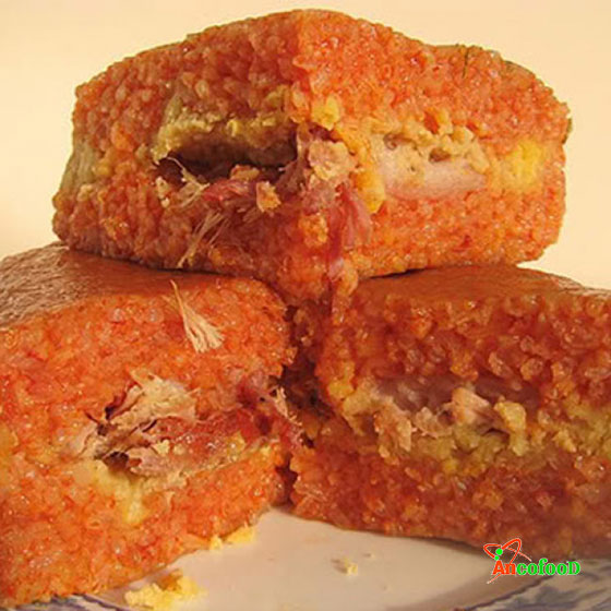 Bánh chưng gấc đỏ cho ngày Tết may mắn 