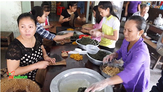 Dễ dàng hơn với món bánh gai bột lá gai tại nhà 