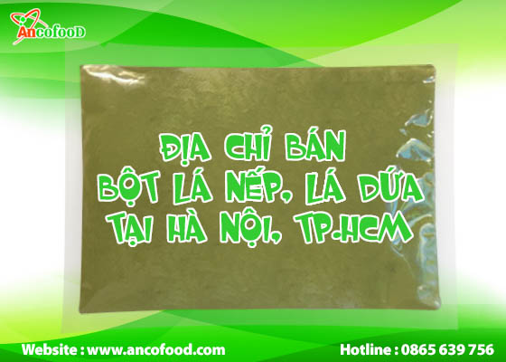 địa chỉ bán bột lá nếp lá dứa