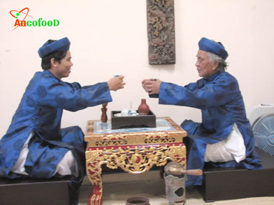 lá nếp nấu xôi, pha trà