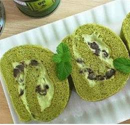 Vào bếp làm bánh bông lan xanh mát bột trà xanh ngày cuối tuần 
